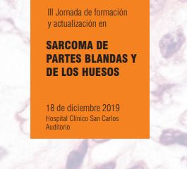 III Jornada de formación y actualización en SARCOMA DE PARTES BLANDAS Y DE LOS HUESOS